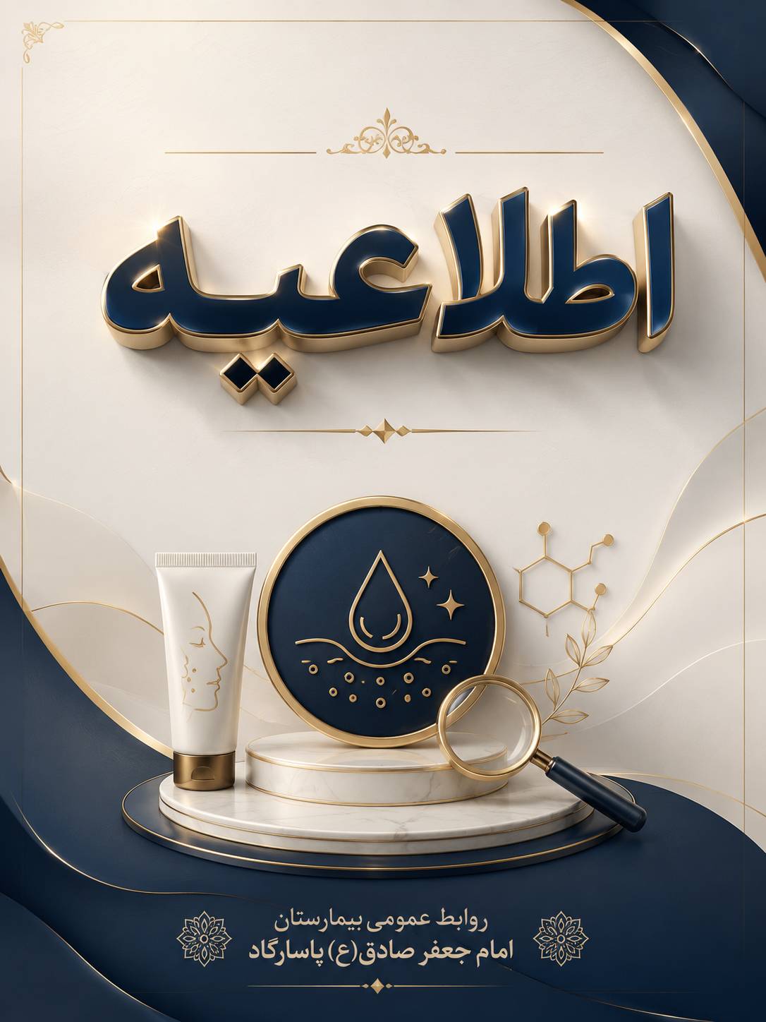 حضور دکتر میلاد فلاح زاده ارقویی رزیدنت پوست در درمانگاه بیمارستان امام جعفر صادق(ع) پاسارگاد