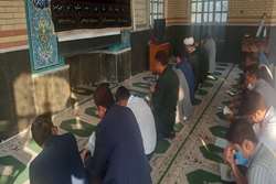 برگزاری مراسم  زیارت عاشورا در بیمارستان امام جعفر صادق (ع)