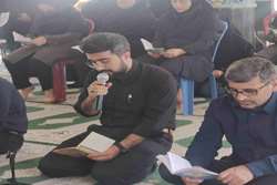  برگزاری مراسم زیارت عاشورا و مداحی در روز دوم محرم در نمازخانه بیمارستان امام جعفر صادق(ع)