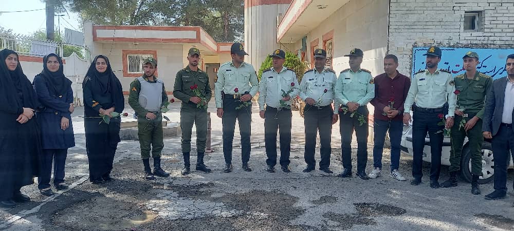 تقدیر از پرسنل نیروی انتظامی توسط تیم مدیریتی بیمارستان امام جعفر صادق (ع) پاسارگاد 