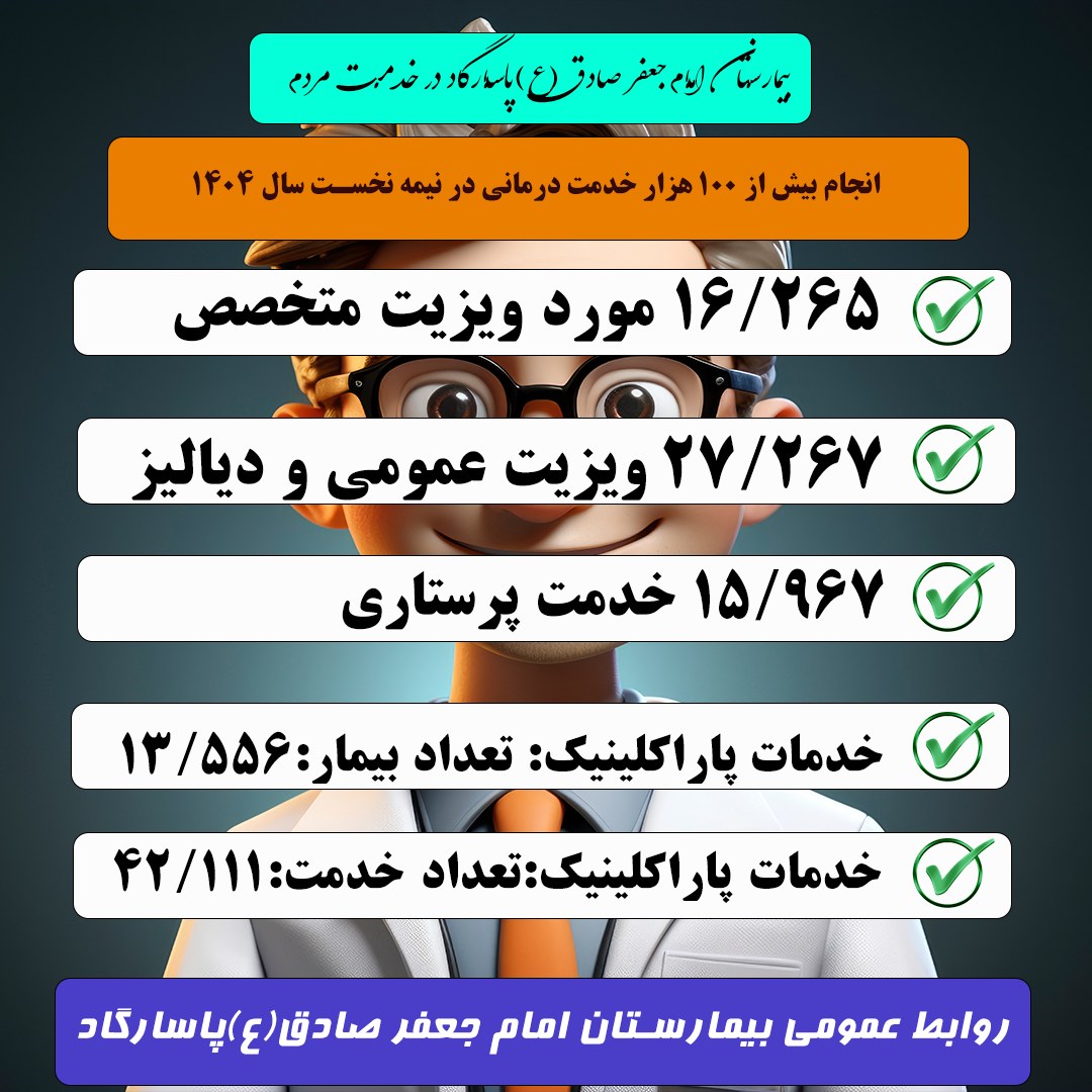 ارائه بیش از ۱۰۰ هزار خدمت در نیمه نخست ۱۴۰۴