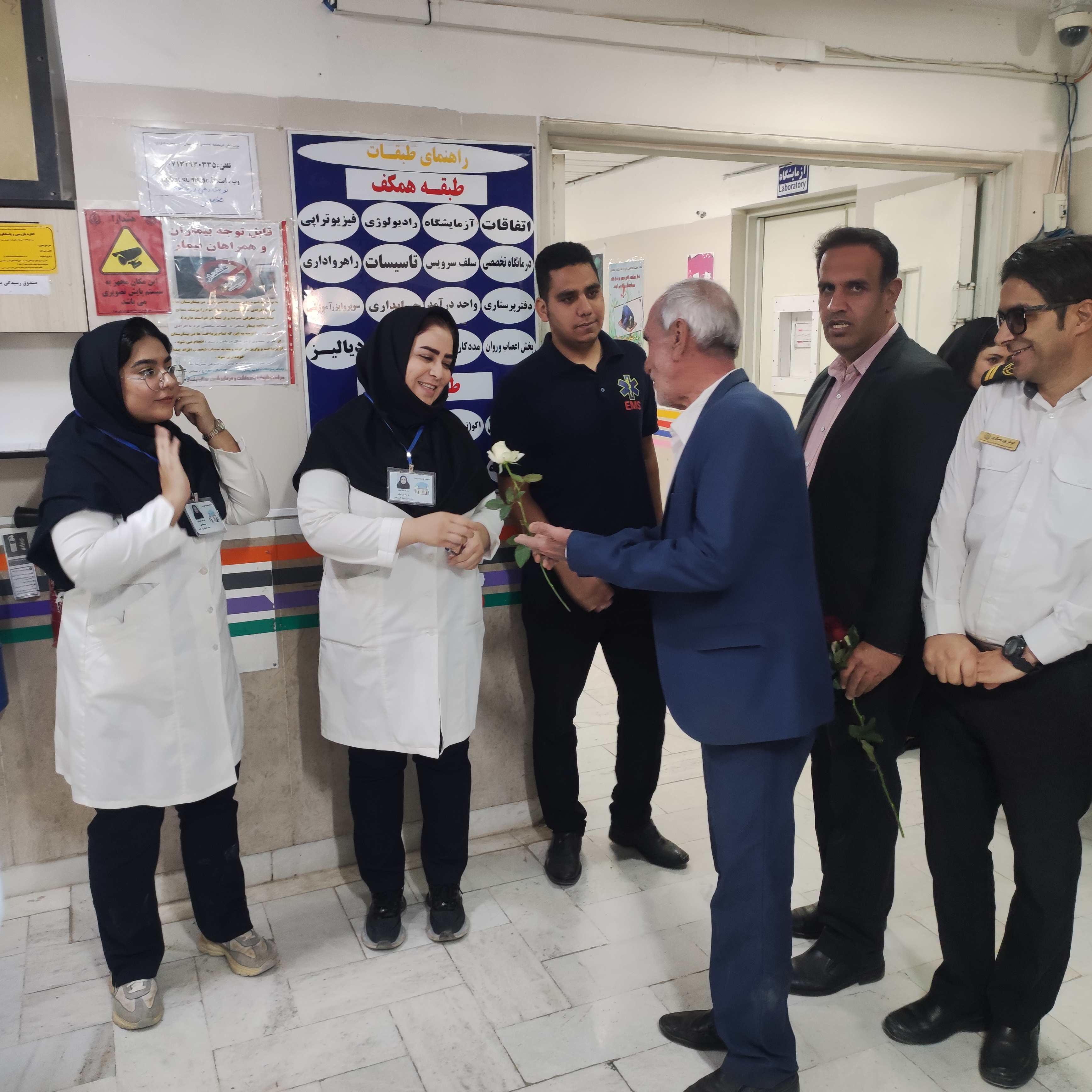 تقدیر جامعه ورزشی پاسارگاد از پرستاران بیمارستان امام جعفر صادق(ع)